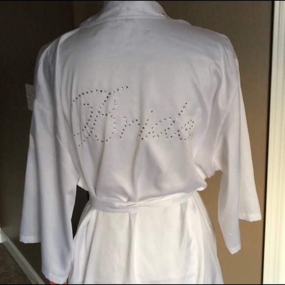 Gilligan & O'Malley Other - White Satin “Bride” Robe